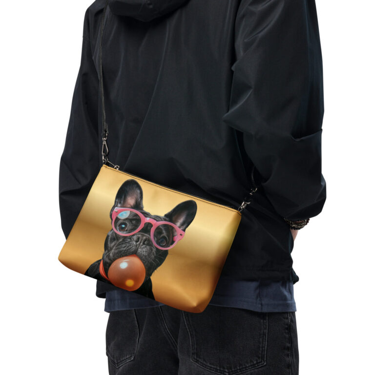 French Bulldog Crossbody Bag - Bubblegum