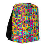 french bulldog backpack - electric pop