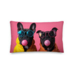 French Bulldog Premium Pillow - Bubblegum