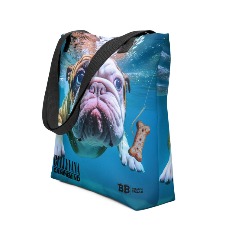 english bulldog tote bag - caninemind