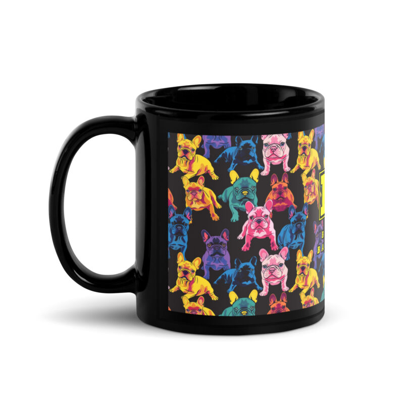 french bulldog mug - neon pop