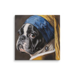 French Bulldog Canvas - Pearl Earring - Image 33