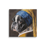 French Bulldog Canvas - Pearl Earring - Image 34