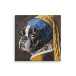 French Bulldog Canvas - Pearl Earring - Image 8