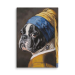 French Bulldog Canvas - Pearl Earring - Image 9