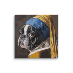 French Bulldog Canvas - Pearl Earring - Image 10