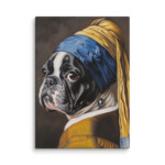 French Bulldog Canvas - Pearl Earring - Image 12