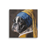 French Bulldog Canvas - Pearl Earring - Image 14