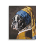 French Bulldog Canvas - Pearl Earring - Image 15