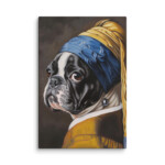 French Bulldog Canvas - Pearl Earring - Image 37