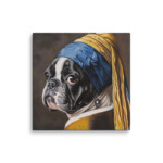French Bulldog Canvas - Pearl Earring - Image 17