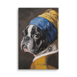 French Bulldog Canvas - Pearl Earring - Image 18