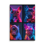 French Bulldog Canvas - Neon Grid - Image 7