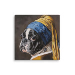 French Bulldog Canvas - Pearl Earring - Image 21