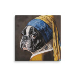 French Bulldog Canvas - Pearl Earring - Image 23