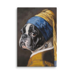 French Bulldog Canvas - Pearl Earring - Image 24