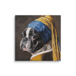 French Bulldog Canvas - Pearl Earring - Image 25