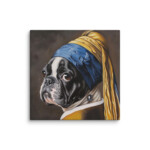 French Bulldog Canvas - Pearl Earring - Image 26