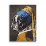 French Bulldog Canvas - Pearl Earring - Image 27
