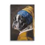 French Bulldog Canvas - Pearl Earring - Image 28