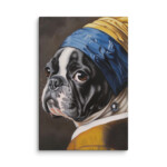 French Bulldog Canvas - Pearl Earring - Image 30