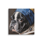 French Bulldog Canvas - Pearl Earring - Image 31