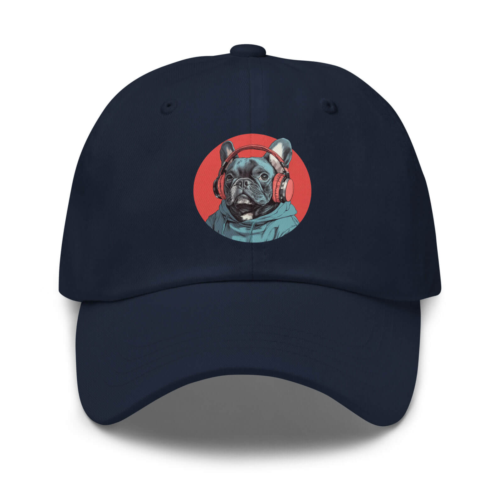 classic-dad-hat-navy-front-691d65c932cfb.jpg French Bulldog Dad Hat - Round 51 - Image 1