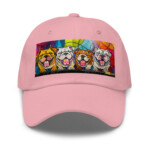English Bulldog Dad Hat - Britto - Pink