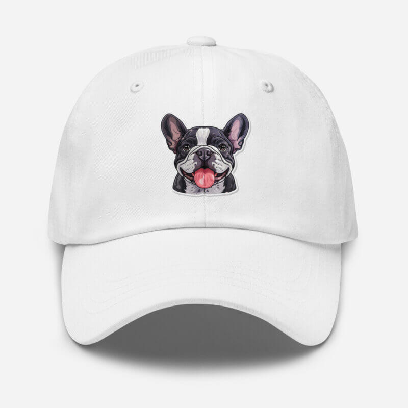french bulldog dad hat - face 124