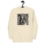 French Bulldog Hoodie - Hypnotic - Bone, S