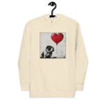 English Bulldog Hoodie - Bullksy - Bone, L