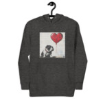 English Bulldog Hoodie - Bullksy - Charcoal Heather, S