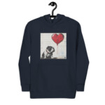 English Bulldog Hoodie - Bullksy - Navy Blazer, XL