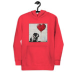 English Bulldog Hoodie - Bullksy - Team Red, S