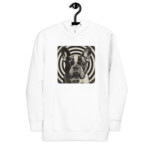 French Bulldog Hoodie - Hypnotic - White, M
