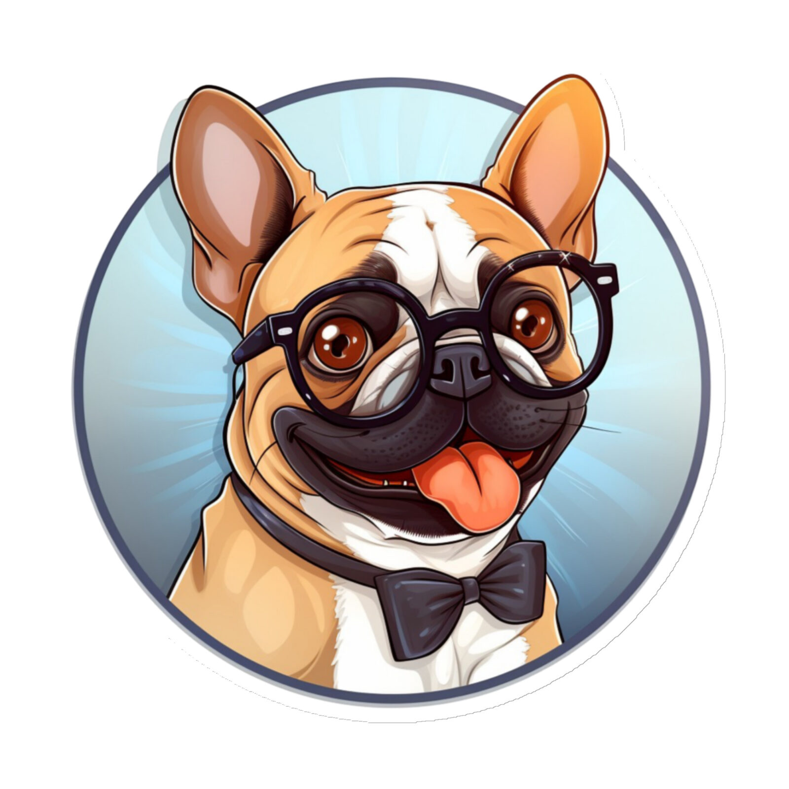 die-cut-magnets-white-6x6-front-6917f534c64ff.jpg French Bulldog Magnet - Round 13