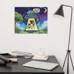 French Bulldog Poster - Barking Cow - Image 2