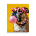 English Bulldog Poster - Bubblegum - Image 13