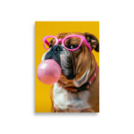 English Bulldog Poster - Bubblegum - Image 2