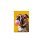 English Bulldog Poster - Bubblegum - Image 3