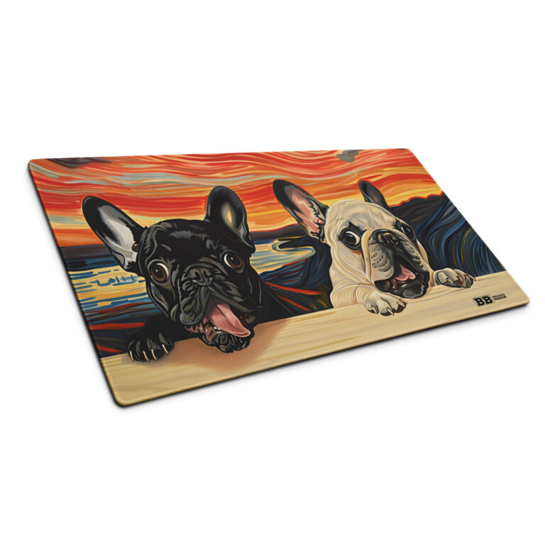 french bulldog gaming mouse pad - the bark