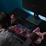 French Bulldog Gaming Mouse Pad - Neon - Image 2