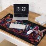 French Bulldog Gaming Mouse Pad - Neon - Image 3