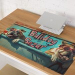 English Bulldog Gaming Mouse Pad - Graffiti - Image 2