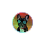 French Bulldog Holographic Sticker - Round 44 - 3x3