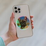 French Bulldog Holographic Sticker - Round 33