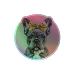 French Bulldog Holographic Sticker - Round 67 - Image 2