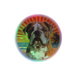 English Bulldog Holographic Sticker - Round 19 - Image 2