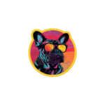 French Bulldog Sticker - Round 1 - 3x3