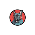 French Bulldog Sticker - Round 51 - 3x3